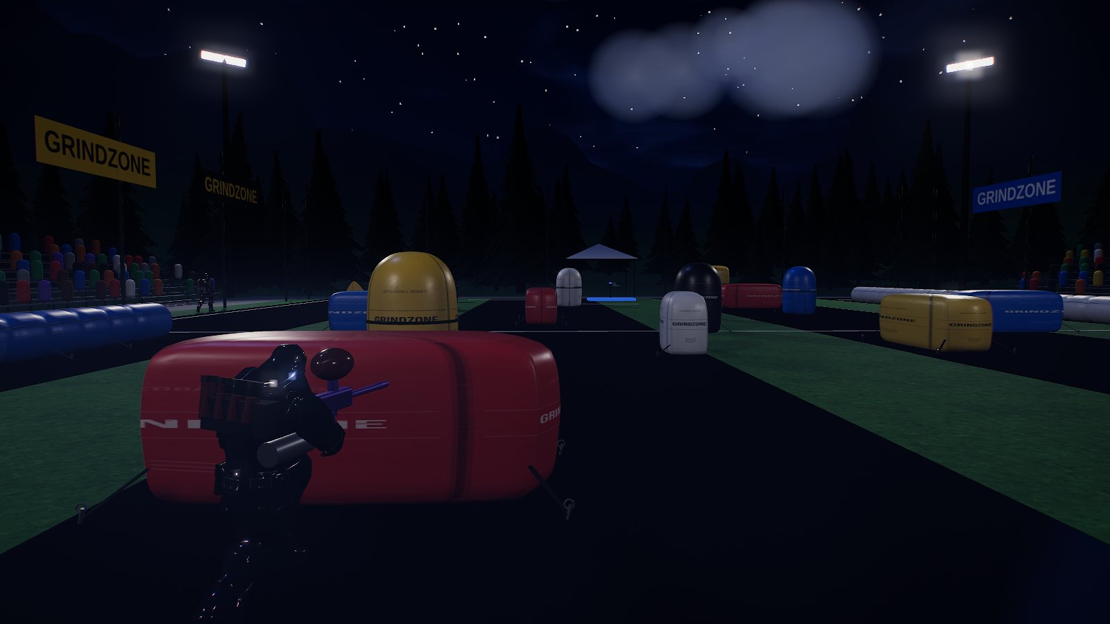 Grindzone: Tucked in behind a bunker after dark